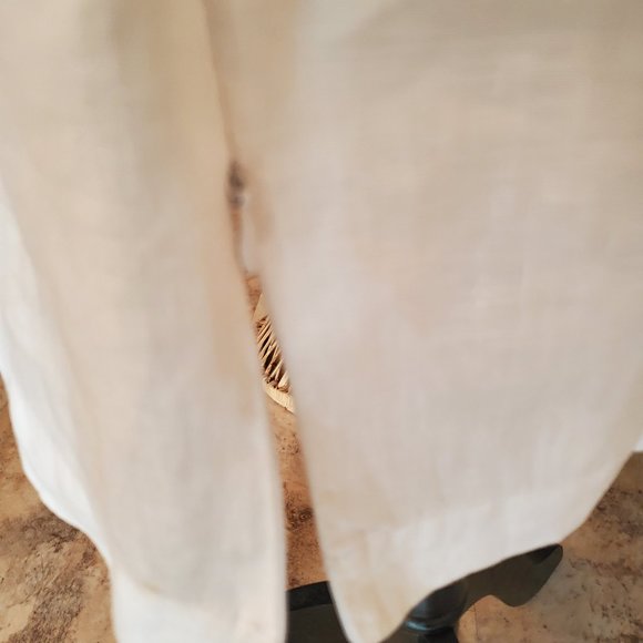 LINEN WHITE SHIRT DRESS SIZE 38 + GIFT J-NITA 100% LINEN - Picture 7 of 16